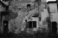 old house in bw